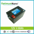 Batterie au lithium portable LiFePO4 12V 60ah